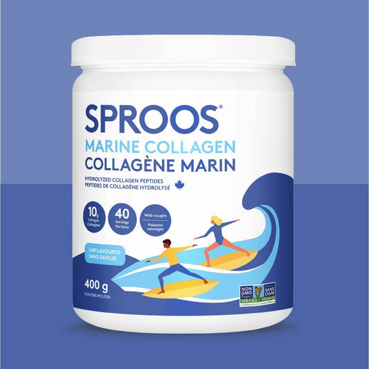 Sproos Premium Marine Collagen Powdered Health Drink: Large Tub (400 g / 40 servings)