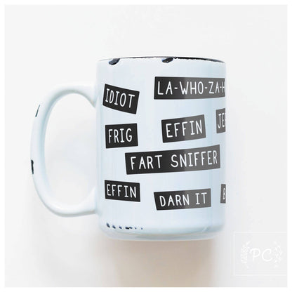 Pg rated insults | ceramic mug: Green