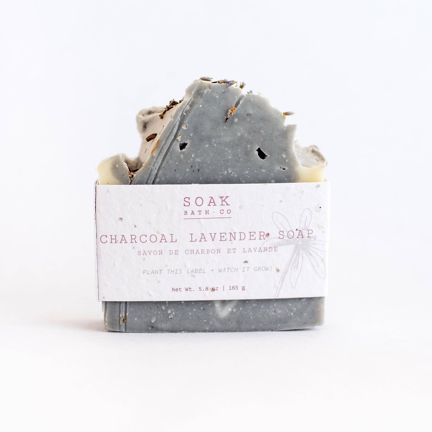 Charcoal Lavender Soap Bar - Canadian Handmade