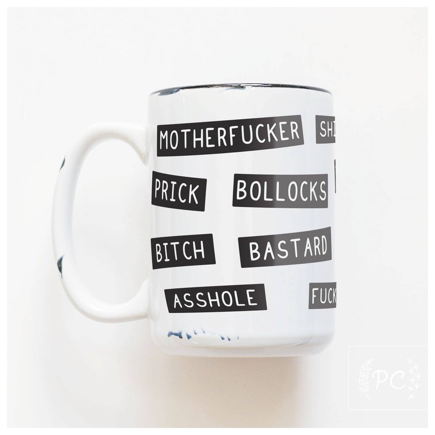 Sweary insults | ceramic mug: Orange