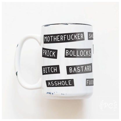 Sweary insults | ceramic mug: Orange