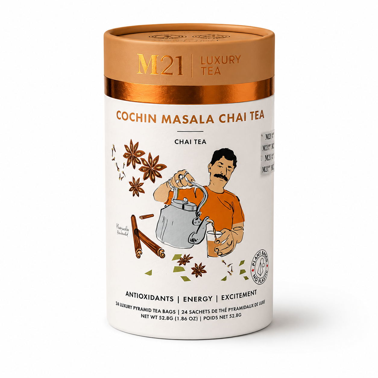 Cochin Masala Chai Luxury Black Tea | Canadian | 24ct