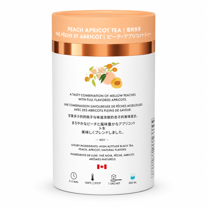 Peach Apricot Luxury Tea | Canadian | 24 Tea Bags