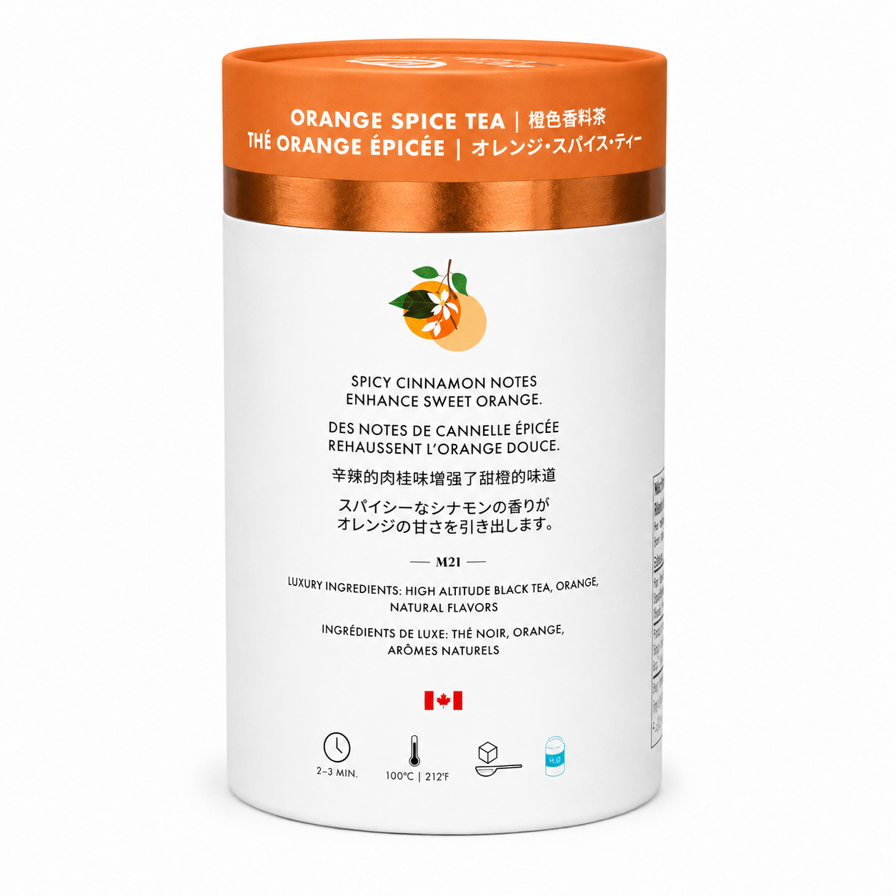 Orange Spice Luxury Black Tea | Canadian | 24ct