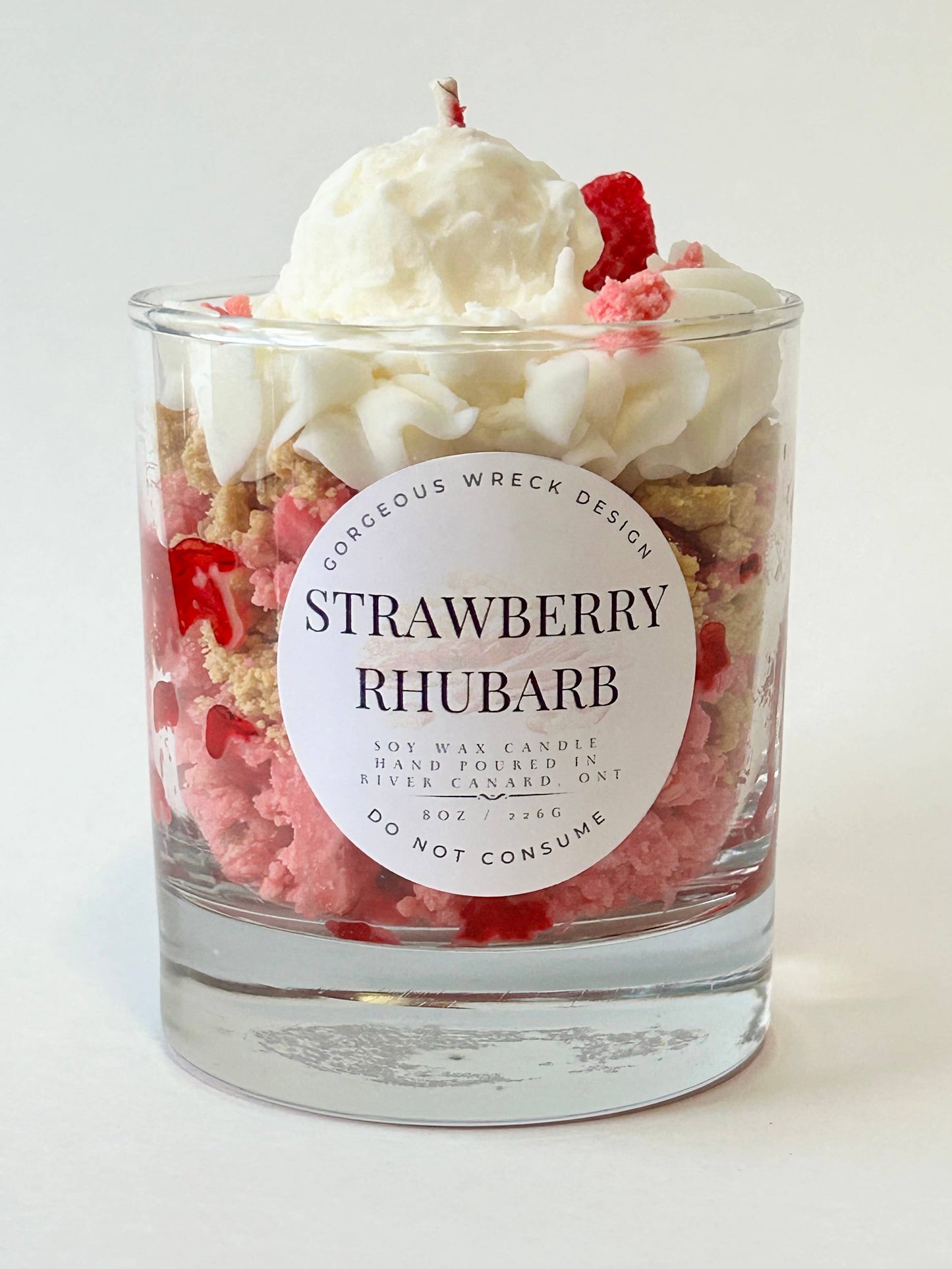 Strawberry Rhubarb Dessert Candle 