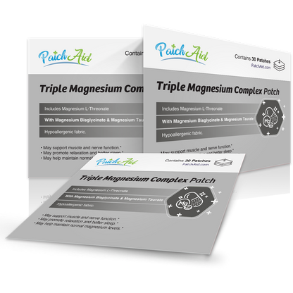 Triple Magnesium Complex Patch - Relaxation & Muscle Support: 1-Pack