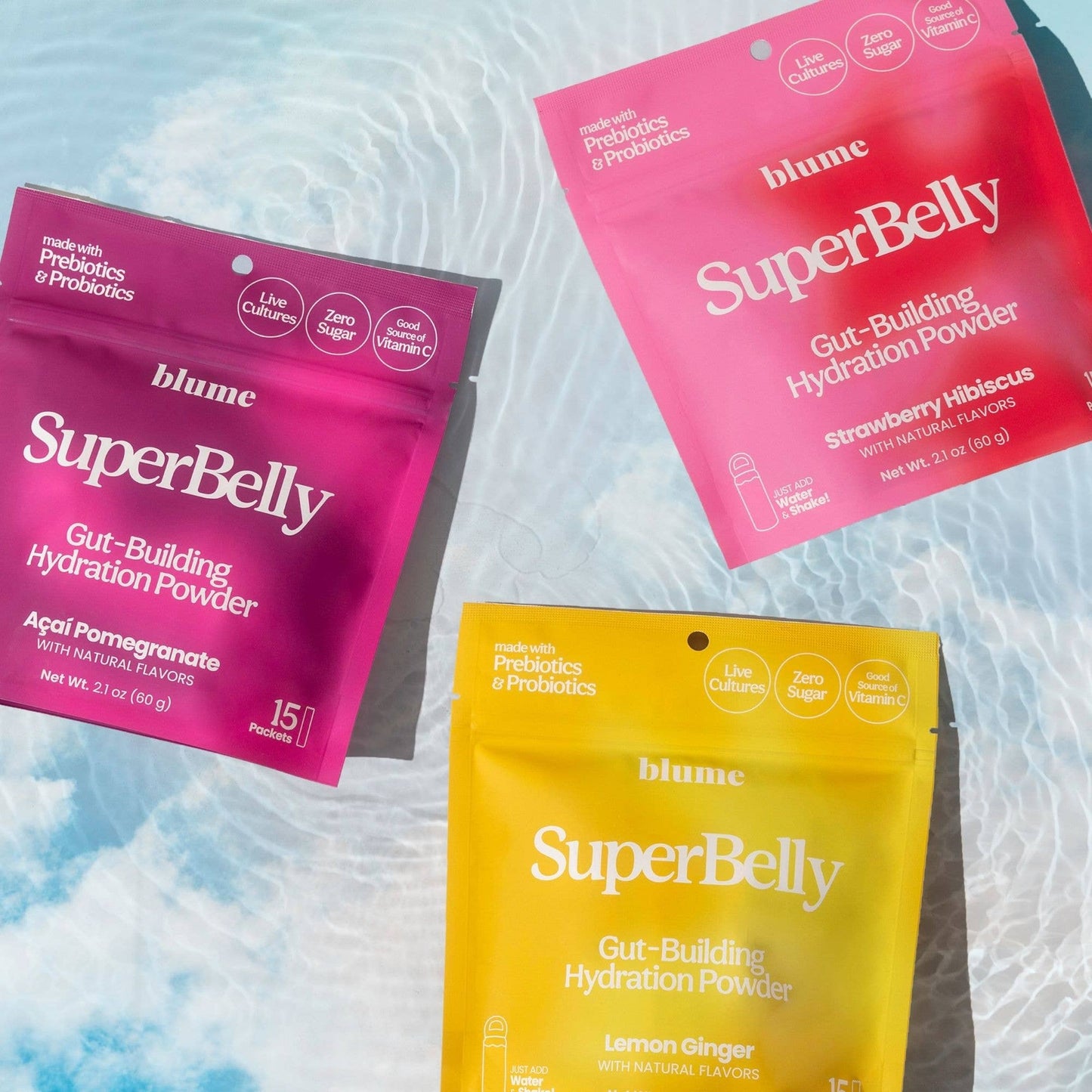 SuperBelly Hydration & Gut Mix, Lemon Ginger