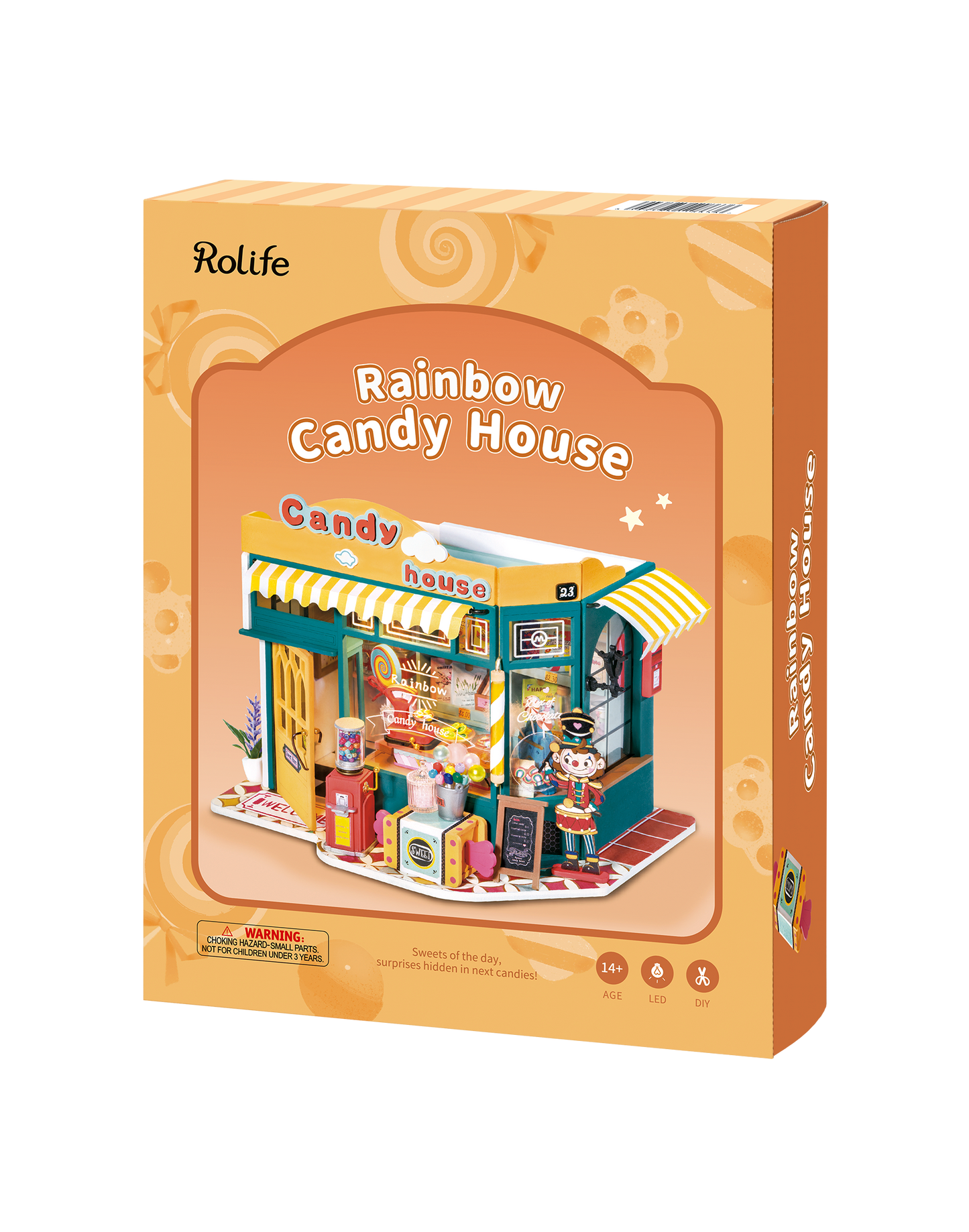 DIY Miniature House Kit: Rainbow Candy House