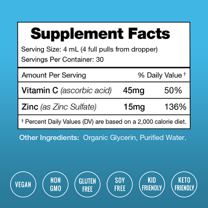 Zinc Drops Enhanced with Vitamin C