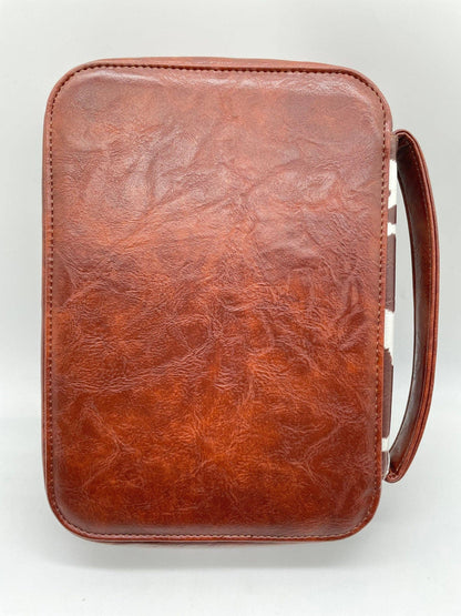 Cow Print Bible Case: Brown