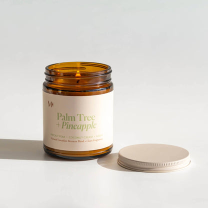 Palm Tree + Pineapple | Canadian Beeswax Candle