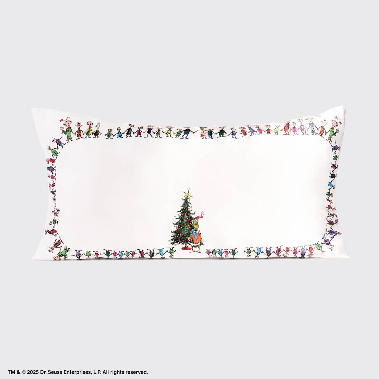 The Grinch x Kitsch Satin Pillowcase in Whoville - King