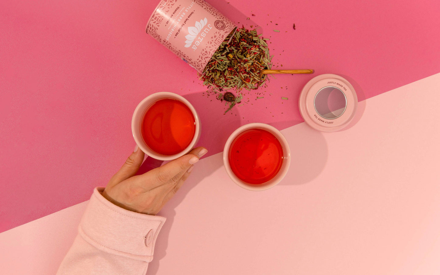 Little Berry Hibiscus Tin & Spoon - Organic, Fair Herbal Tea