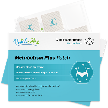 Metabolism Plus Patch - Energy & Metabolic Health Support: 12-Pack with Display Case