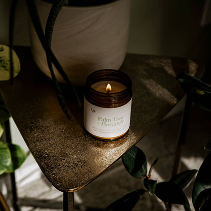 Palm Tree + Pineapple | Canadian Beeswax Candle