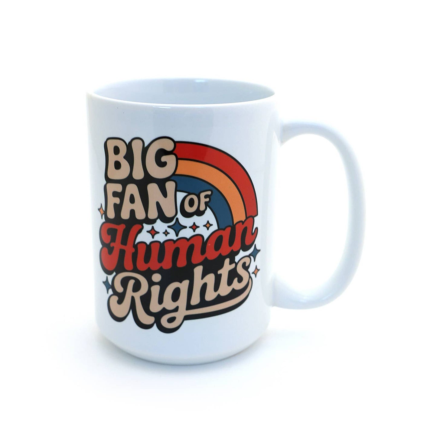Big Fan of Human Rights 15 oz. mug
