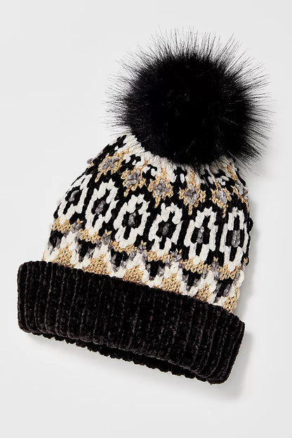 Chalet Fairisle Pom Beanie