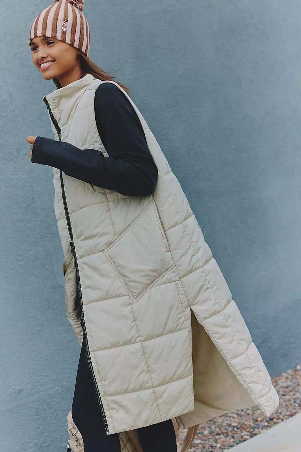 On the move Packable Vest - Muted Beige