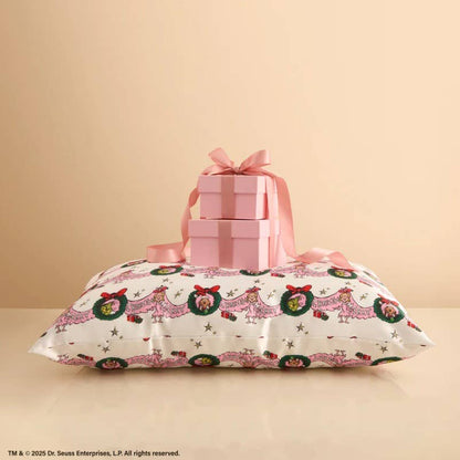 The Grinch x Kitsch Satin Pillowcase in Cindy Lou Who