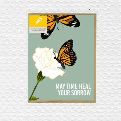 May Time Heal Your Sorrow Sympathy Card