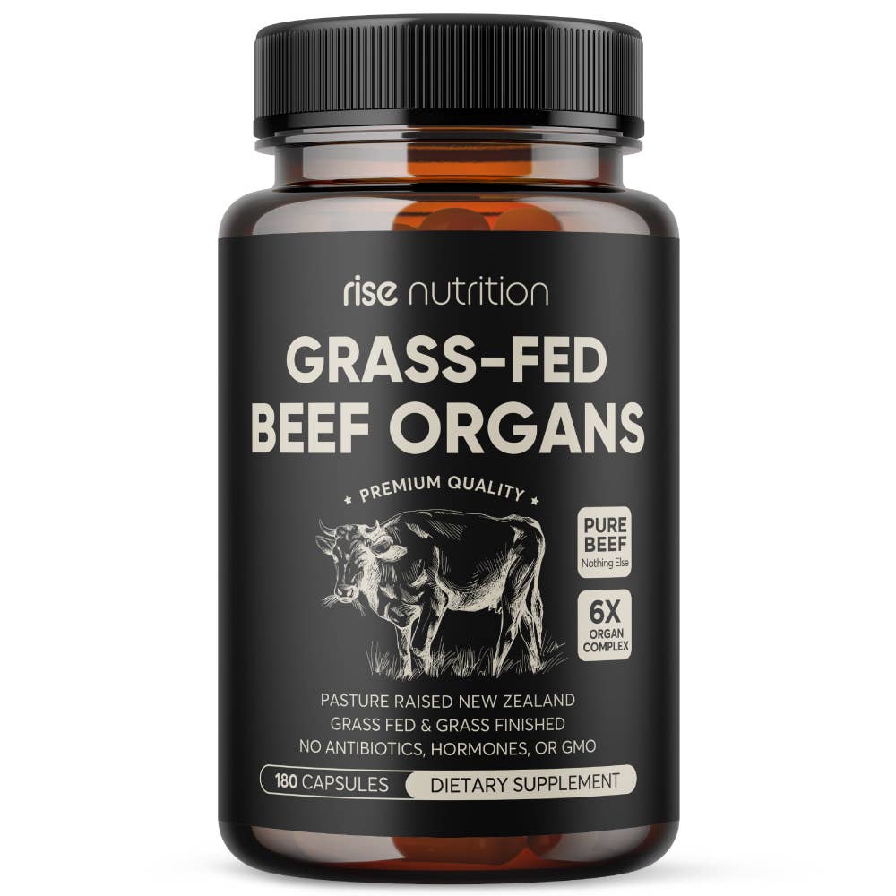 Grass-Fed Beef Organ Complex - 5-in-1 Food - 180 Capsules