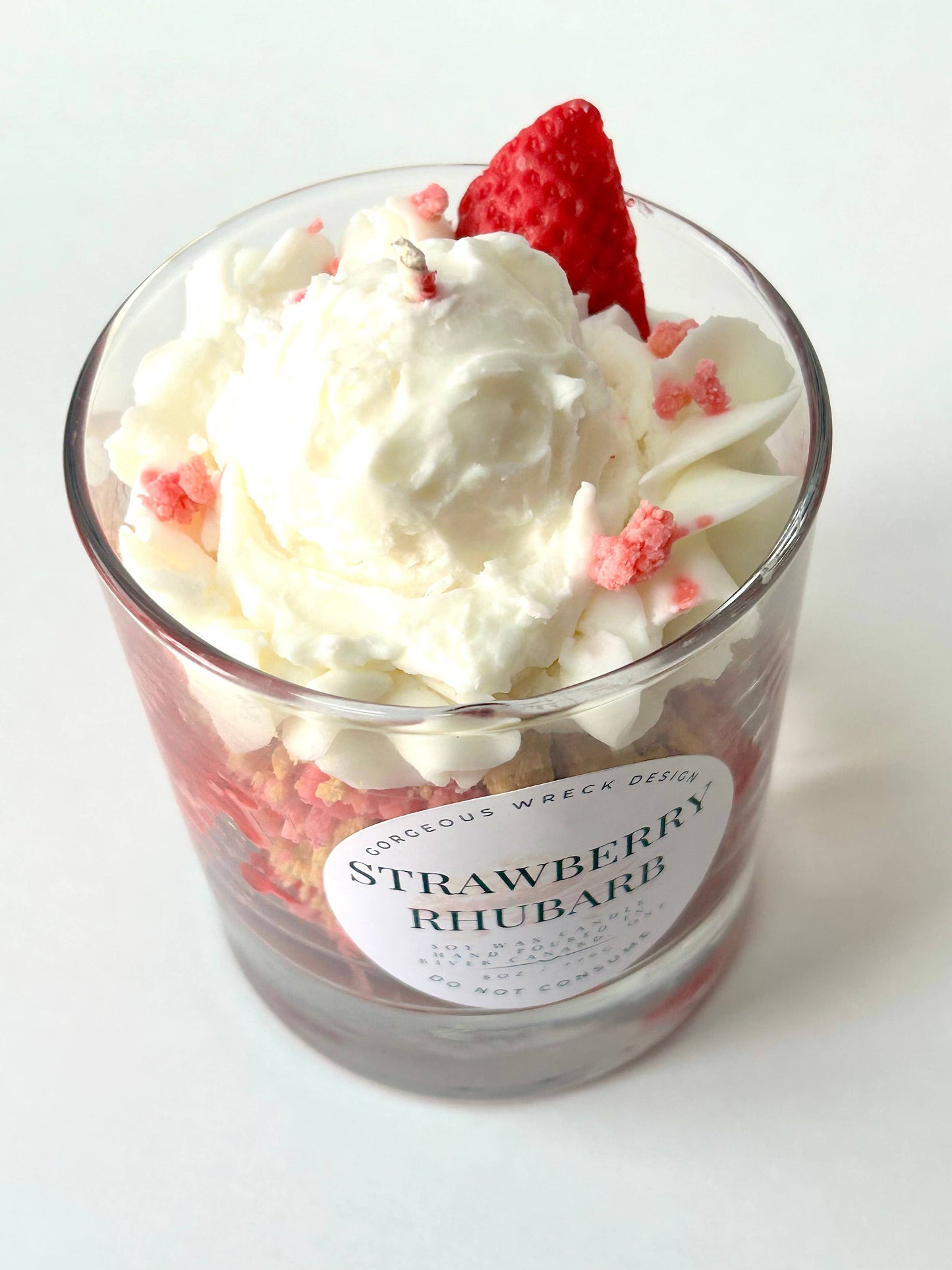 Strawberry Rhubarb Dessert Candle 