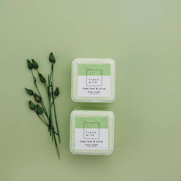 Lime Leaf & Olive Bath Bomb