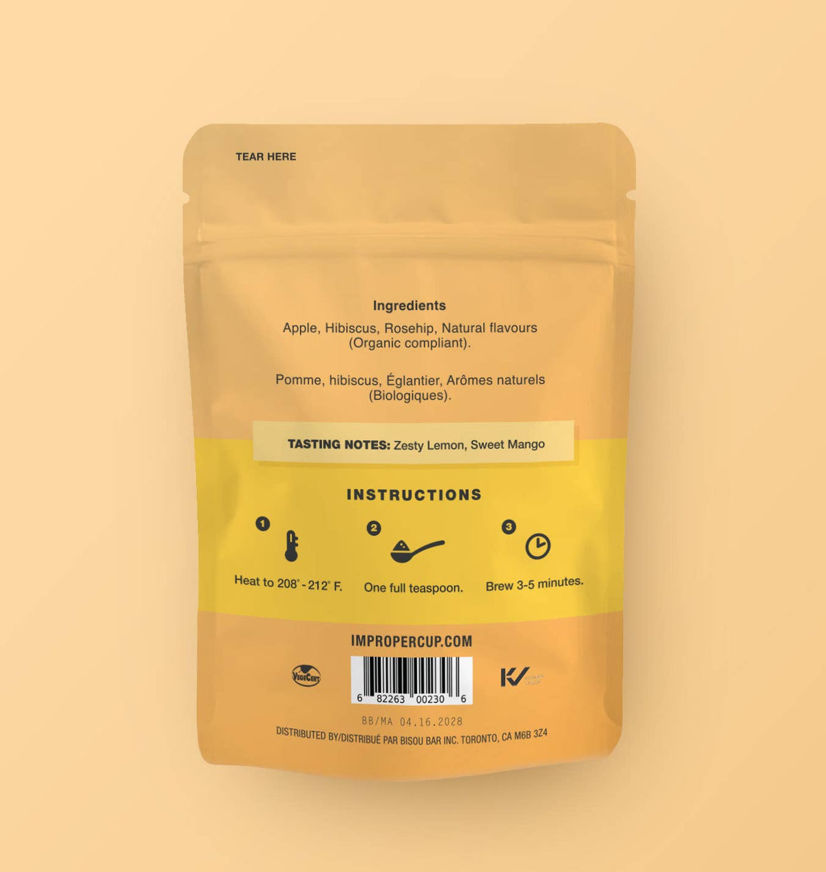 Pucker Up, Buttercup! Fruit tea, 20 Servings, Tea Blend