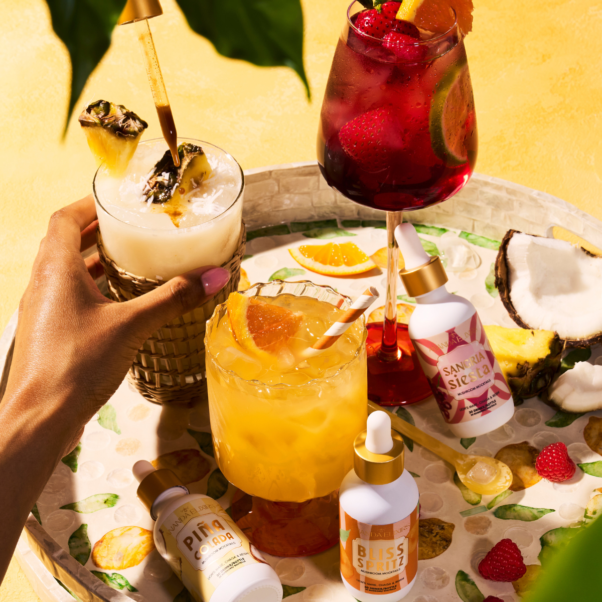 Mushroom Mocktails: Sangria