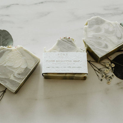 Silver Eucalyptus Soap Bar - Made In Canada