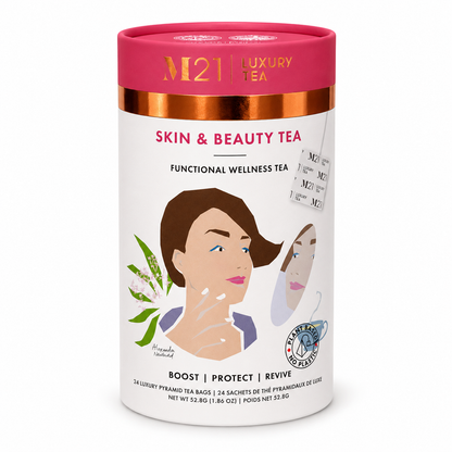 Skin & Beauty Luxury Herbal Tea | Canadian | 12/24 Tea Bags: Large