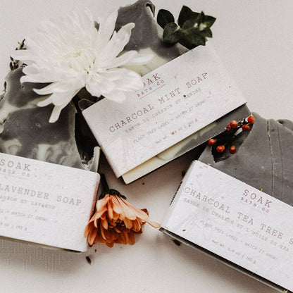 Charcoal Mint Soap Bar - Canadian Handmade
