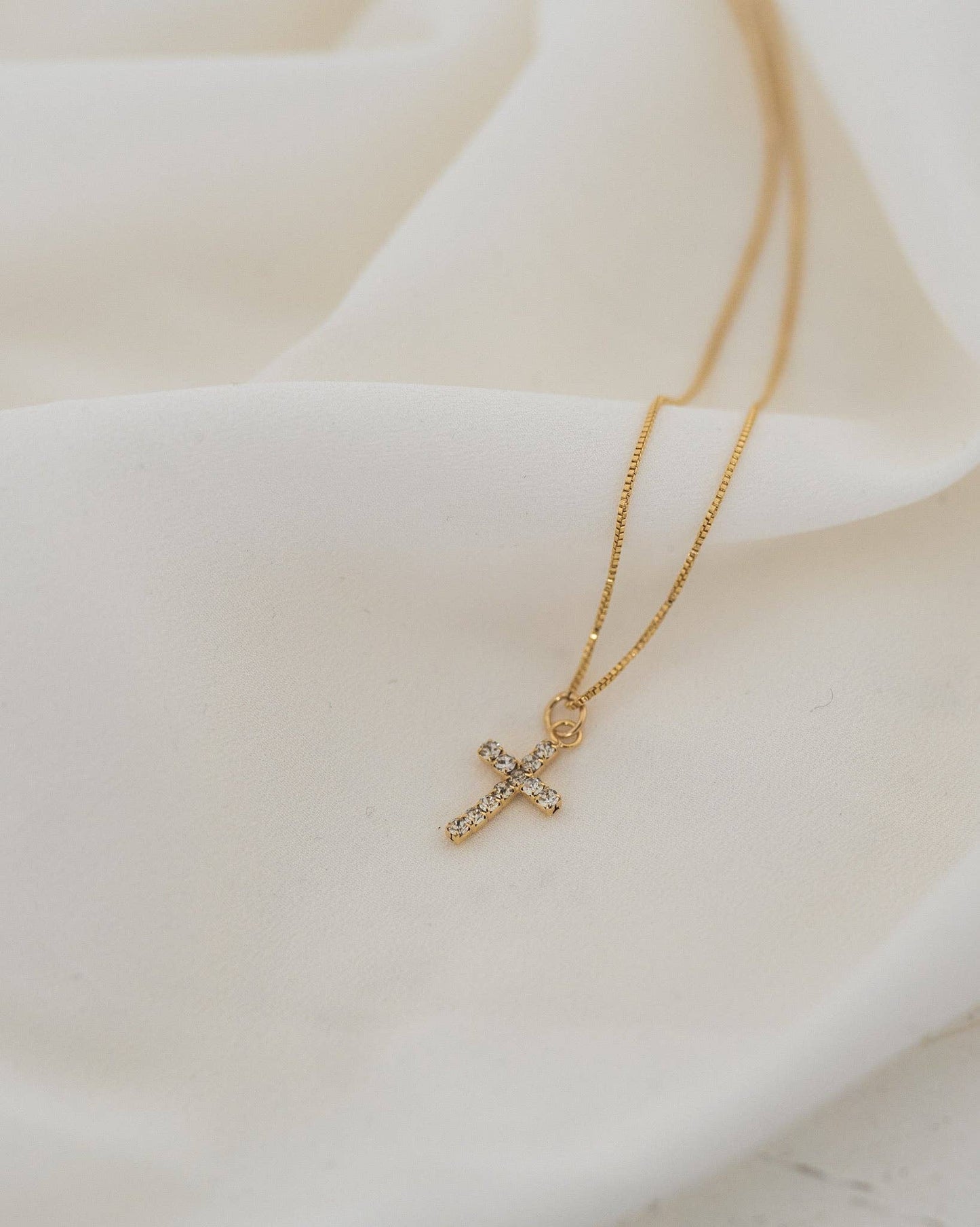 Diamond Cross Necklace: 16