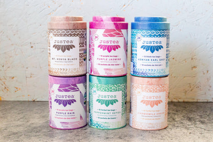 Purple Jasmine Tea Bag Tin - Organic, Fair-Trade, Purple Tea