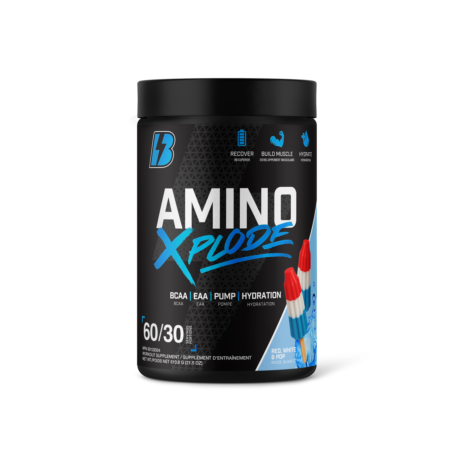 Amino Xplode - EAA/BCAA/Hydration - Red, White & Pop (Rocket