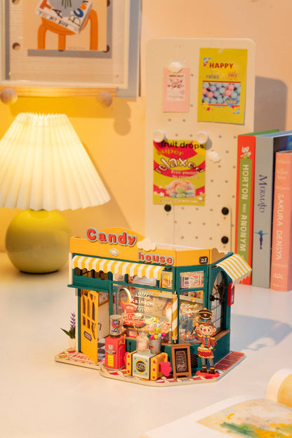 DIY Miniature House Kit: Rainbow Candy House