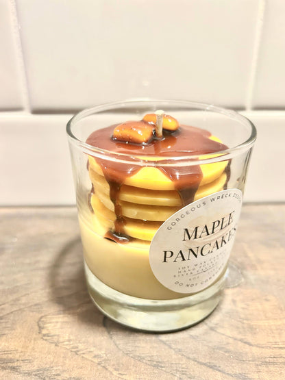 Maple Pancake Dessert Candle