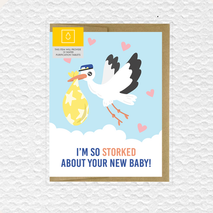 So Storked Baby Card