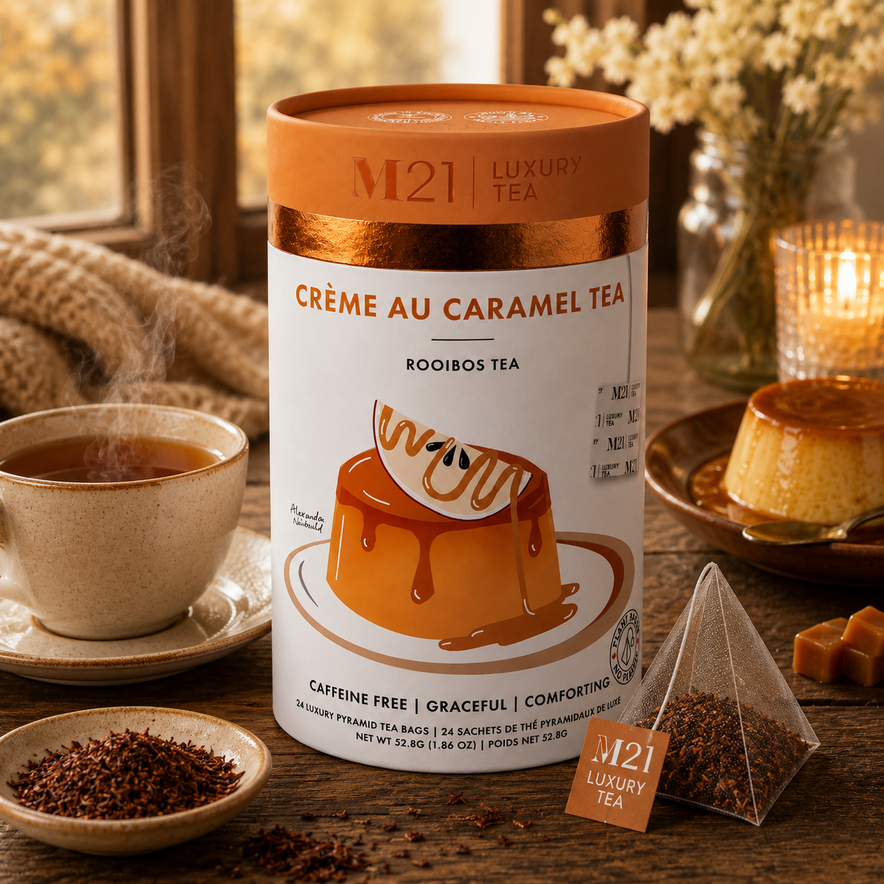 Crème Au Caramel Luxury Herbal Tea | Canadian | 24ct
