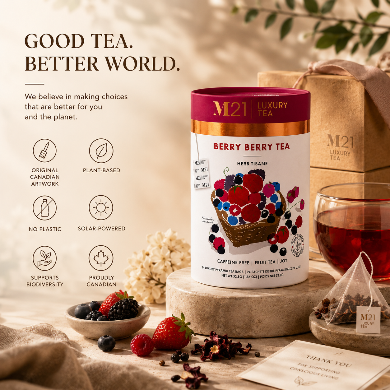 Berry Berry Luxury Herbal Tea | Canadian | 24ct