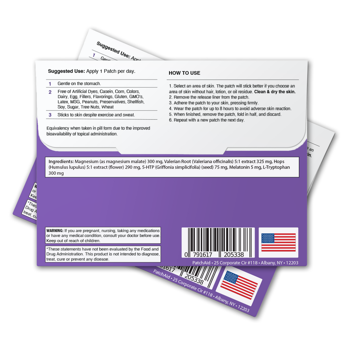 Sleep Aid Topical Vitamin Patch - Natural Sleep Support: One Patch
