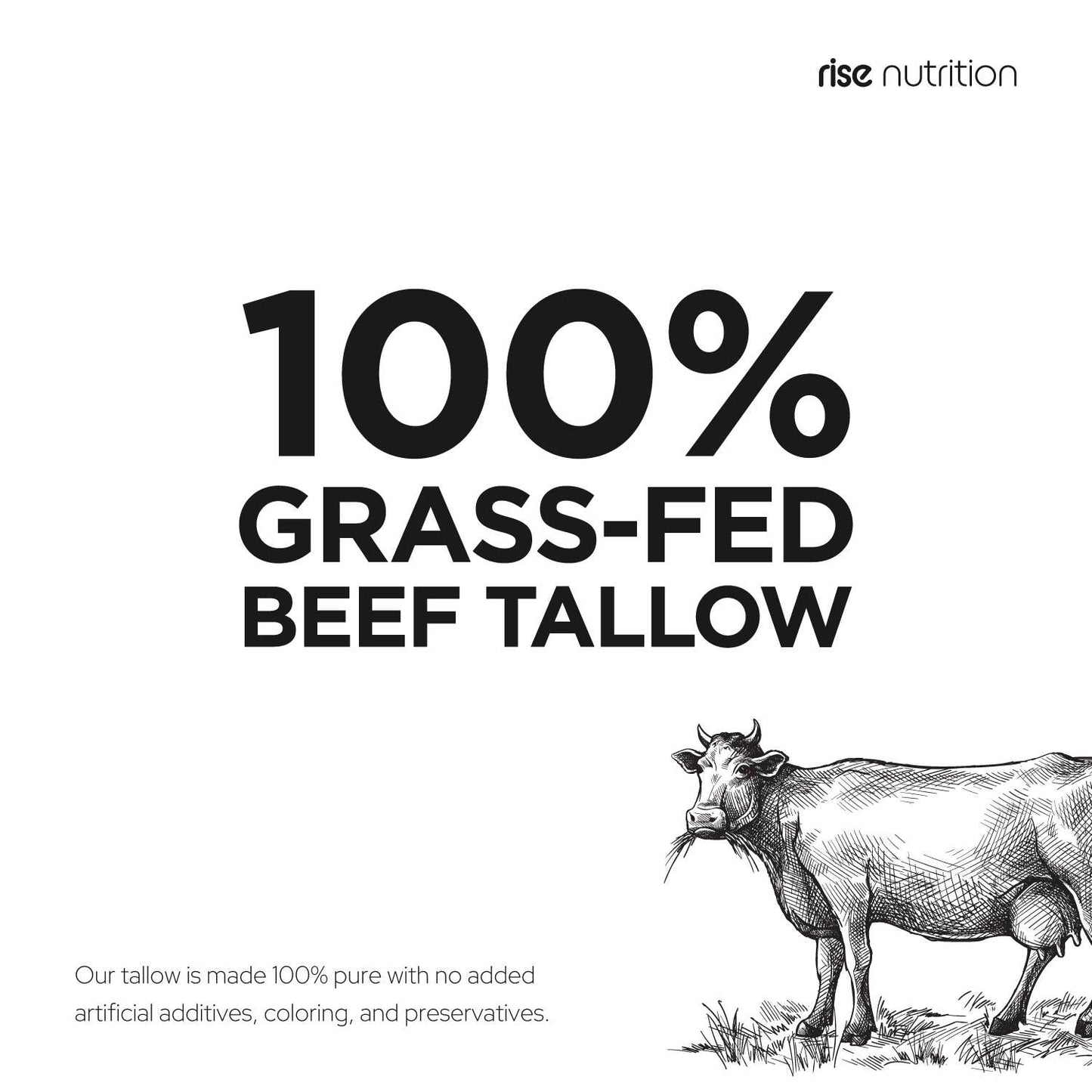 Grass-Fed Beef Tallow - Canadian, Paleo, Keto |12 oz, 355ml