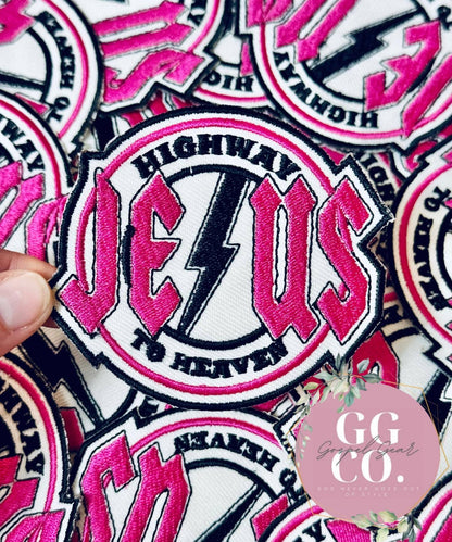 Jesus Highway To Heaven Embroidered Patch