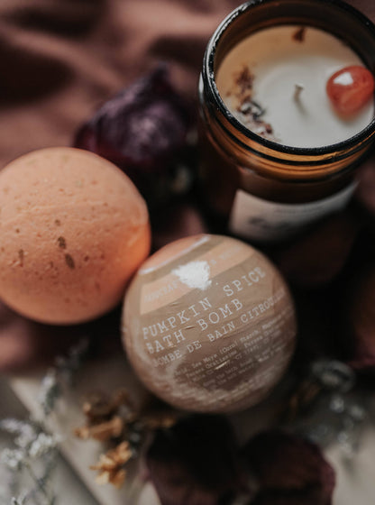 Pumpkin Spice Bath Bomb - Fall Collection - Canadian Made
