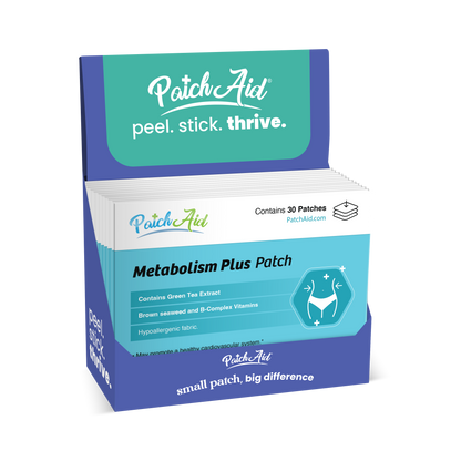 Metabolism Plus Patch - Energy & Metabolic Health Support: 12-Pack with Display Case