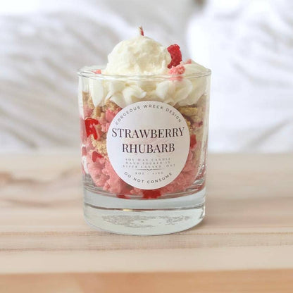 Strawberry Rhubarb Dessert Candle 