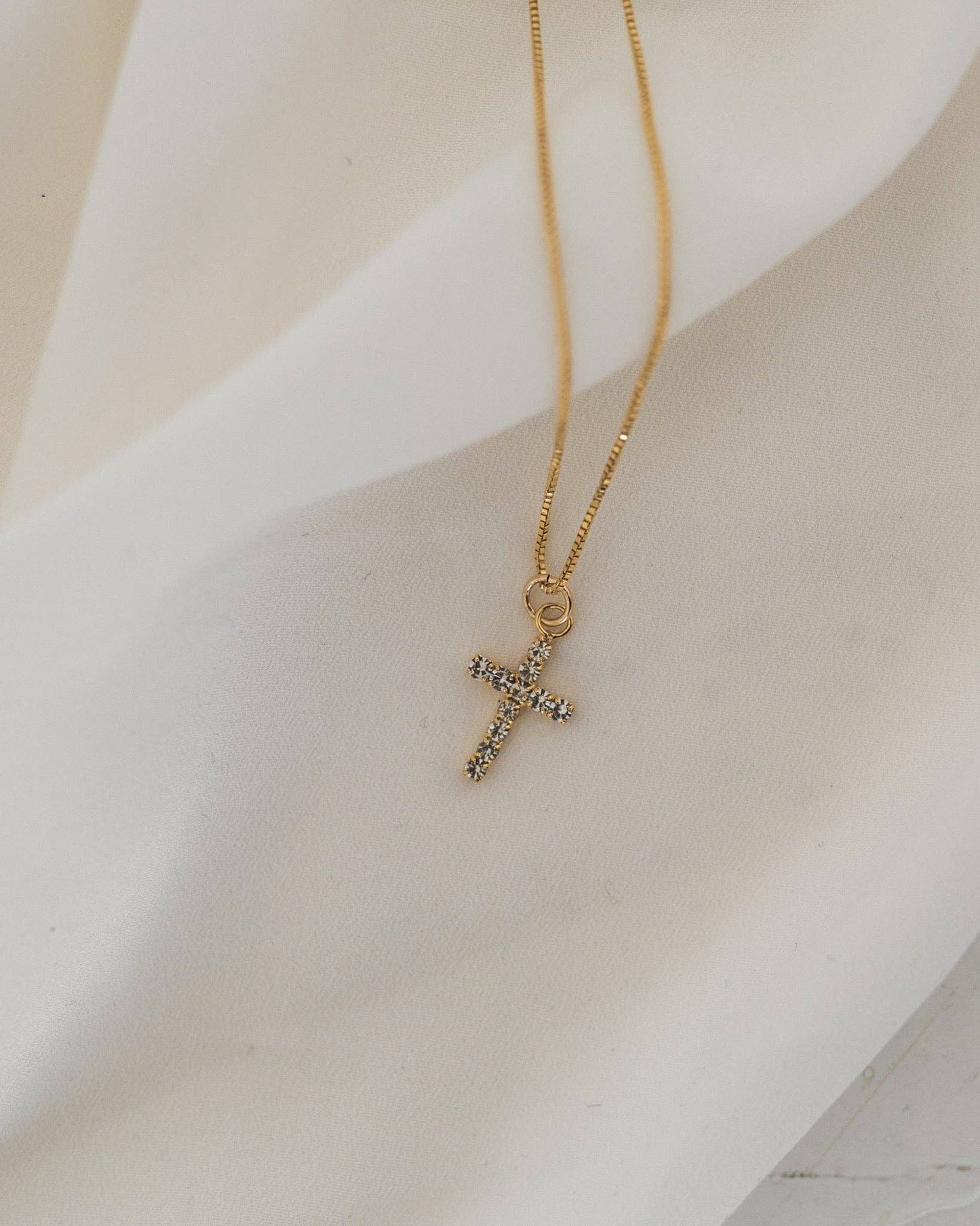 Diamond Cross Necklace: 16