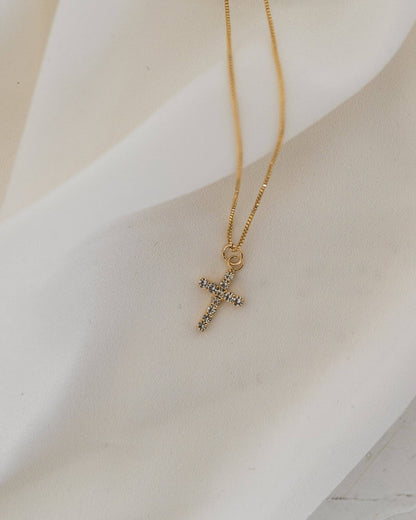 Diamond Cross Necklace: 16