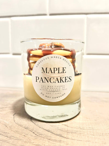 Maple Pancake Dessert Candle