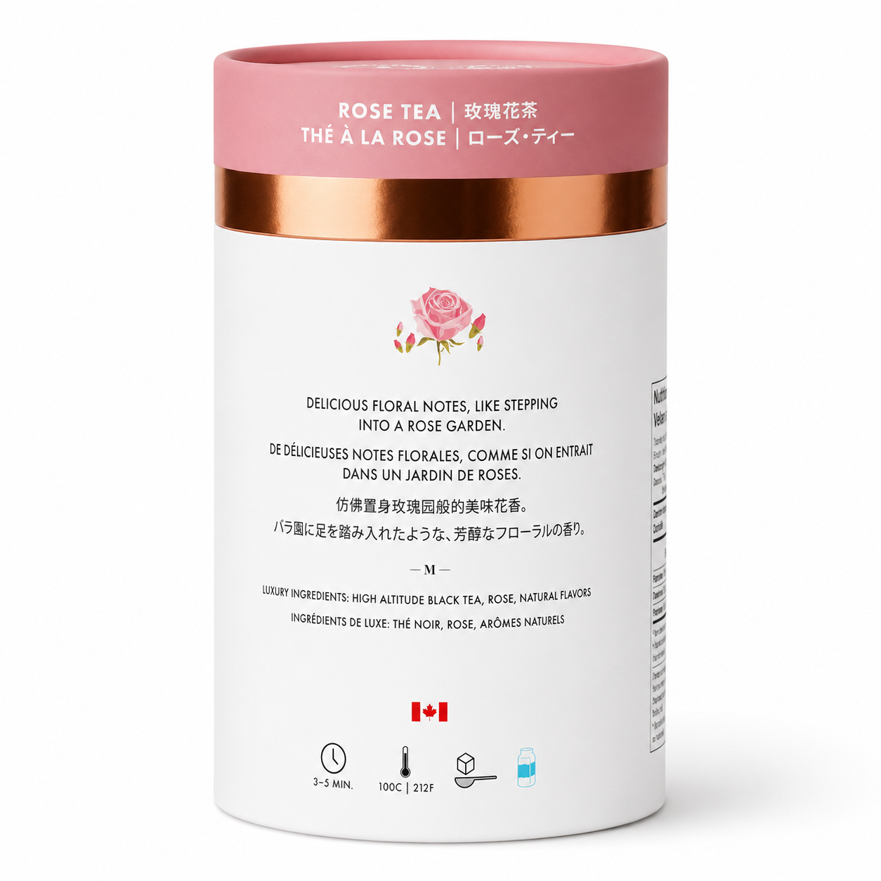 Rose Luxury Black Tea | Canadian | 24ct